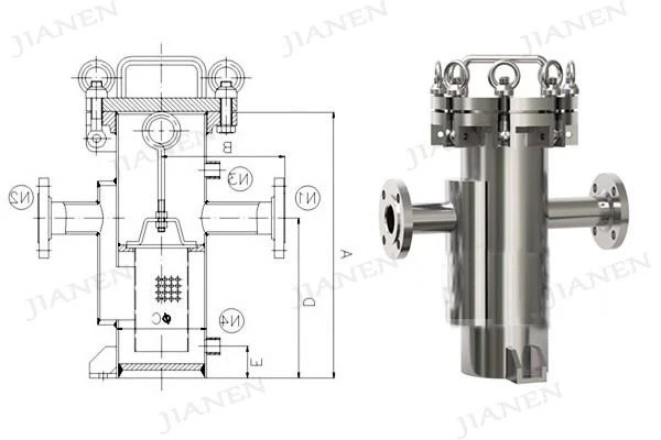 stainless-steel-basket-filter-housing